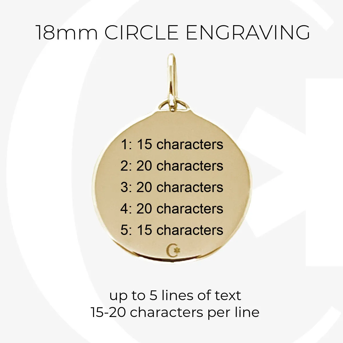 Gold Medical ID Medallion Charm