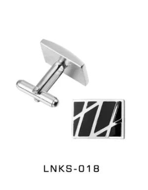 Graffiti Black Plate Cufflinks