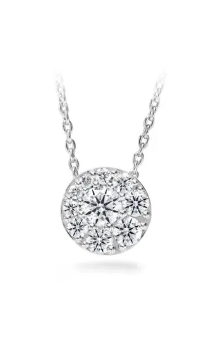 Hearts on Fire Tessa 18k White Gold Round Diamond Pendant