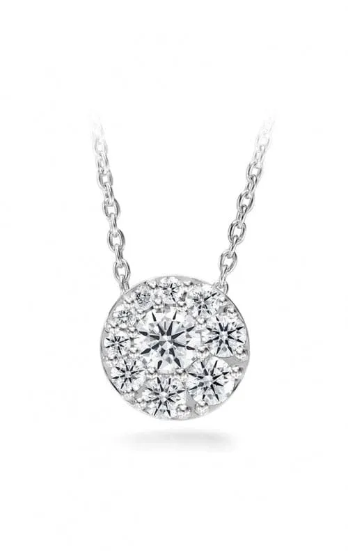 Hearts on Fire Tessa 18k White Gold Round Diamond Pendant