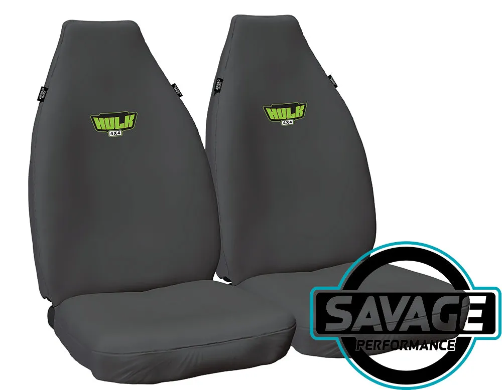 HULK 4x4 - Front Seat Covers Suitable for Toyota Hilux Workmate Single Cab