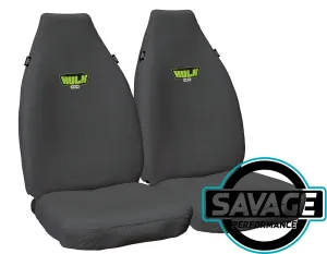 HULK 4x4 - Front Seat Covers Suitable for Toyota Hilux Workmate Single Cab