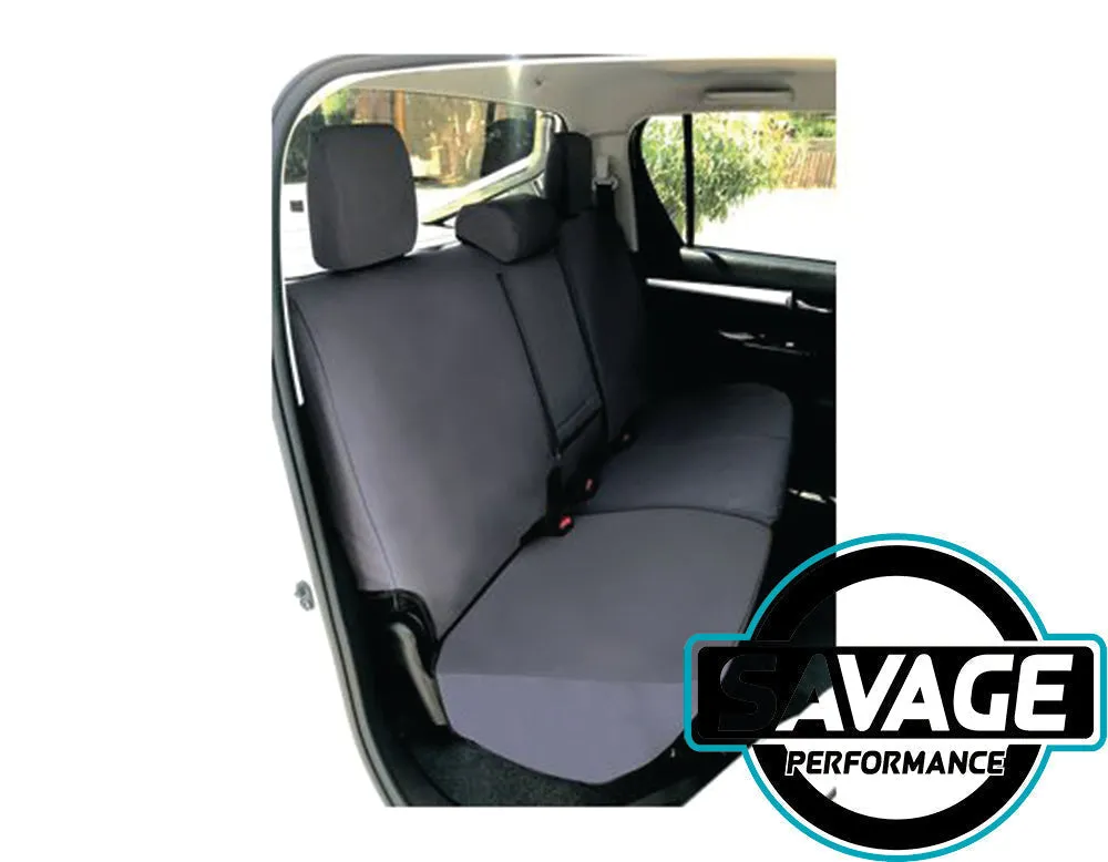 HULK 4x4 - Rear Seat Covers Suitable for Toyota Hilux