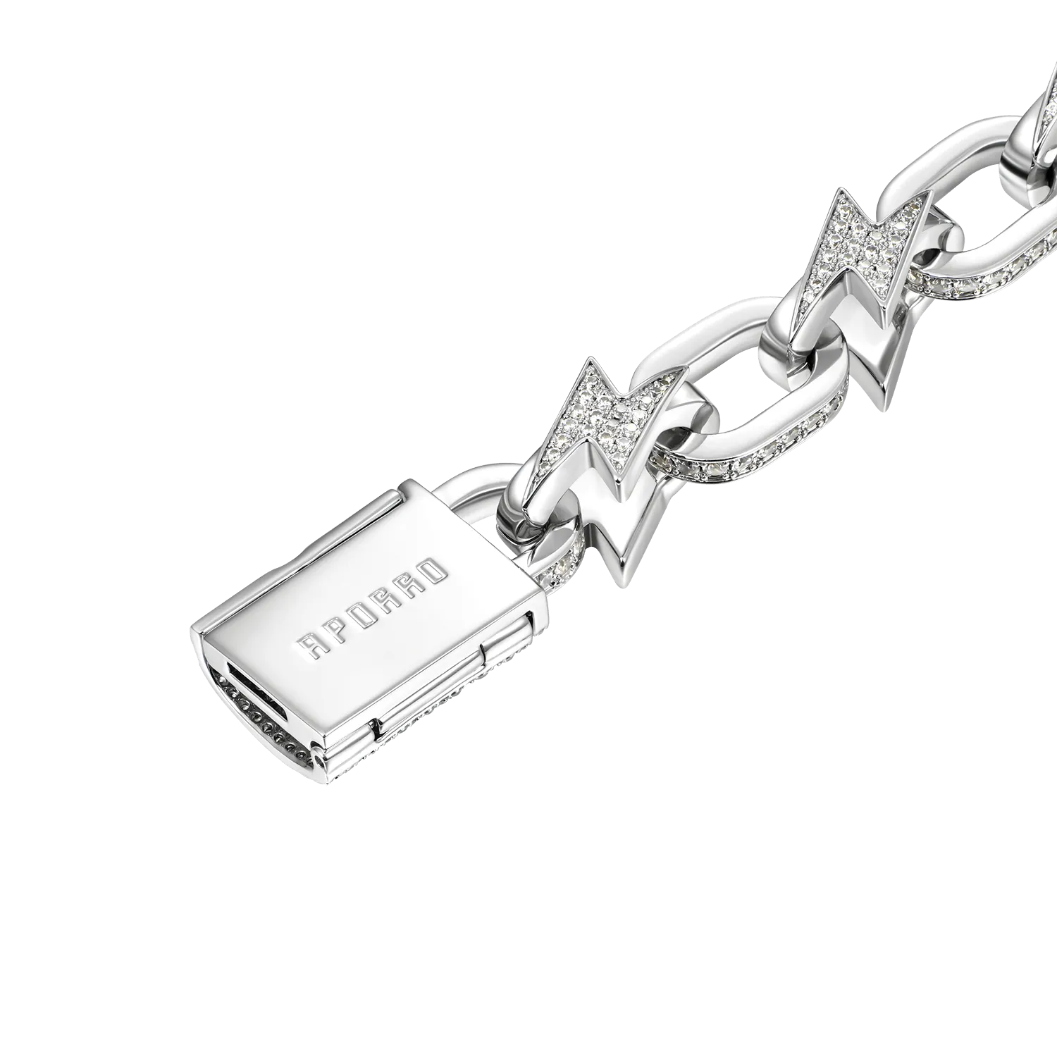 Iced Lightning Link Chain - 12mm [Only Ship to the US]