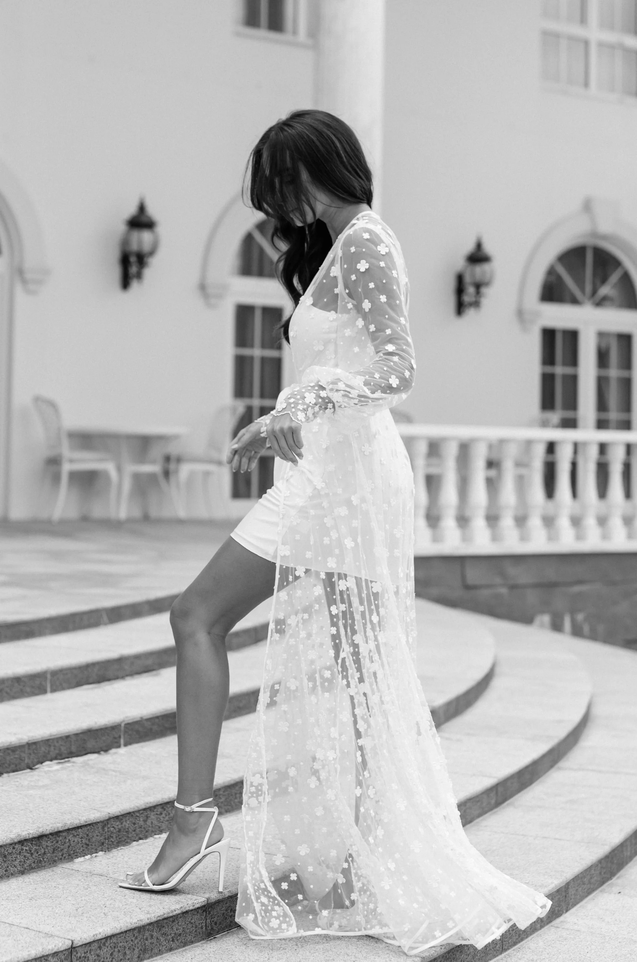 Imogen Forget Me Knot Lace Maxi Bridal Robe - Includes Slip