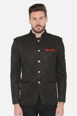 Imported Rayon Black Bandhgala