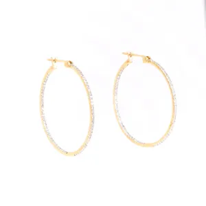 In & Out Diamond Hoop Earrings