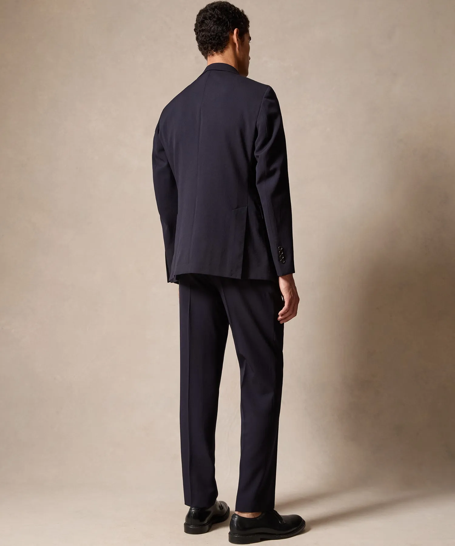 Italian Gabardine Sutton Suit in Navy