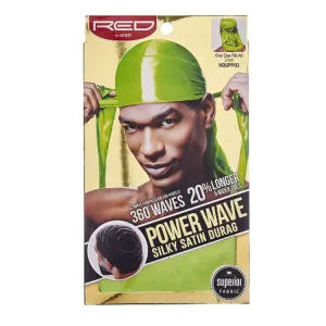 KISS Power Wave Silky Satin Durag - Green