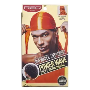 KISS Power Wave Silky Satin Durag - Orange