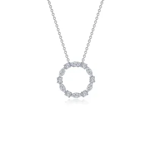 Lafonn Simulated Diamond Open Circle Necklace N0328CLP