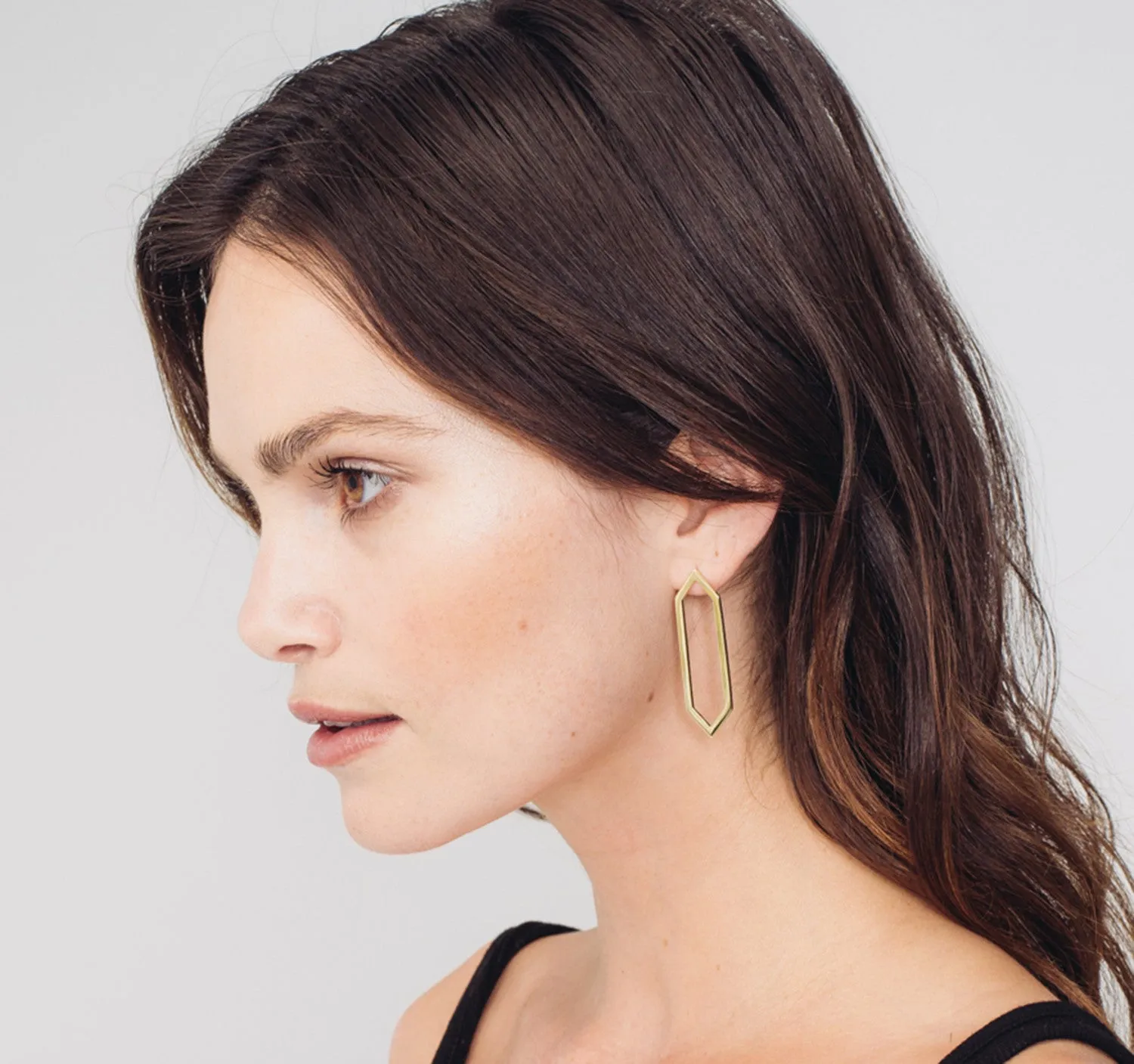 Large Marquis Earrings | Rose Gold