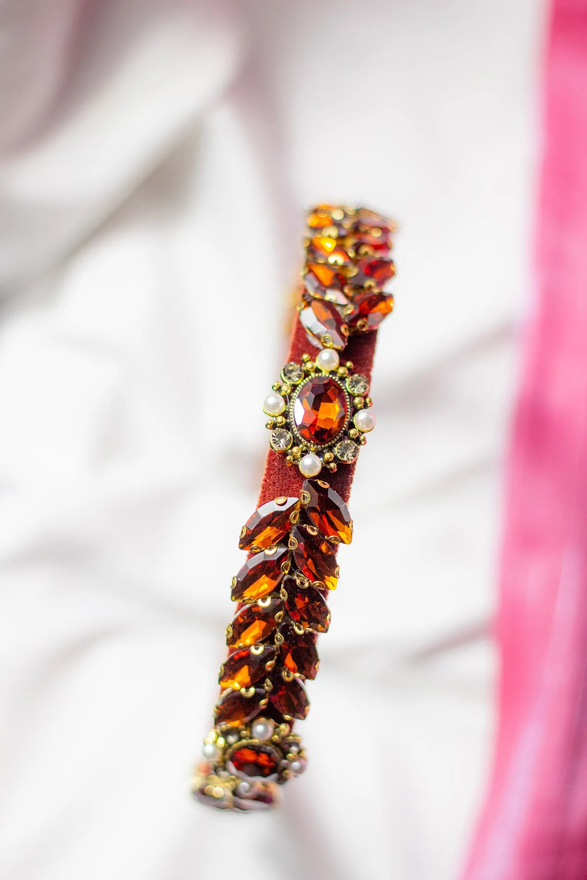 Leaf Diamante Gem Headband