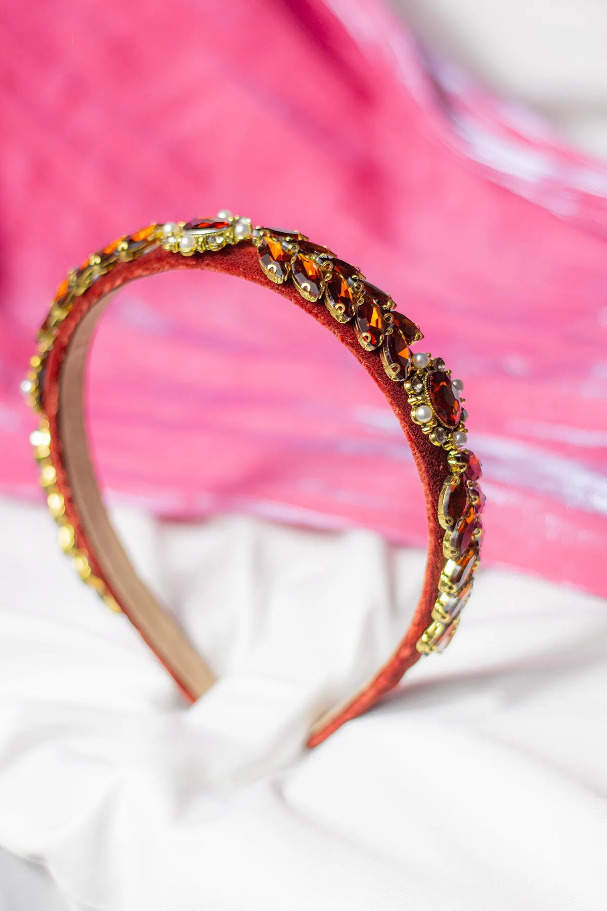Leaf Diamante Gem Headband