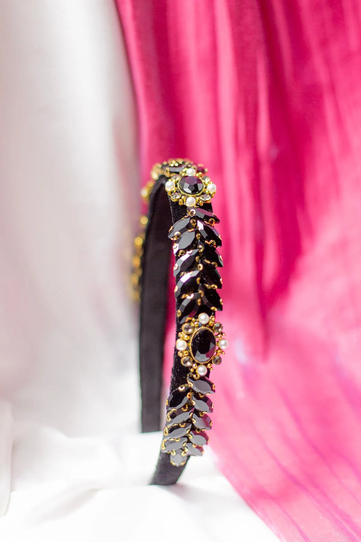 Leaf Diamante Gem Headband