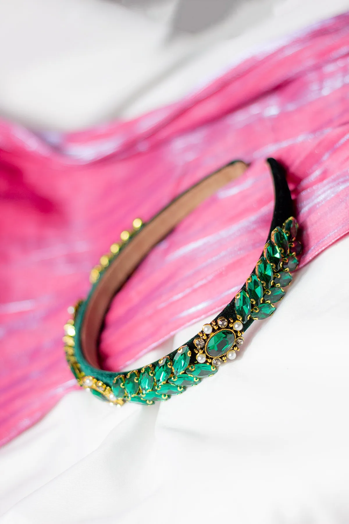 Leaf Diamante Gem Headband