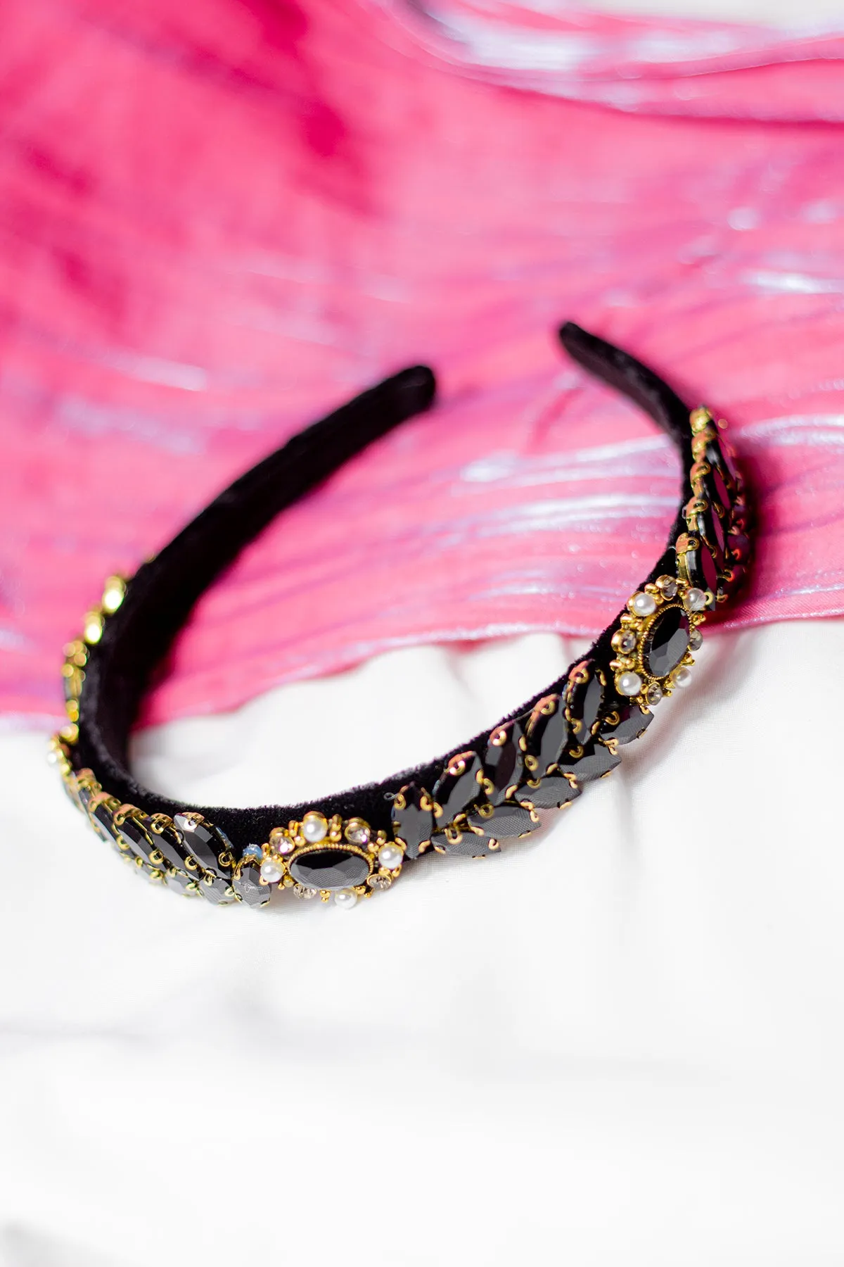Leaf Diamante Gem Headband