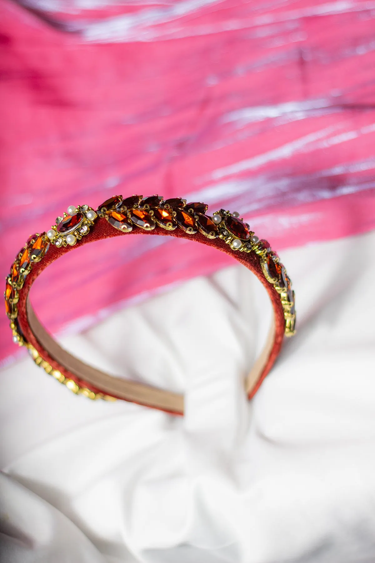 Leaf Diamante Gem Headband