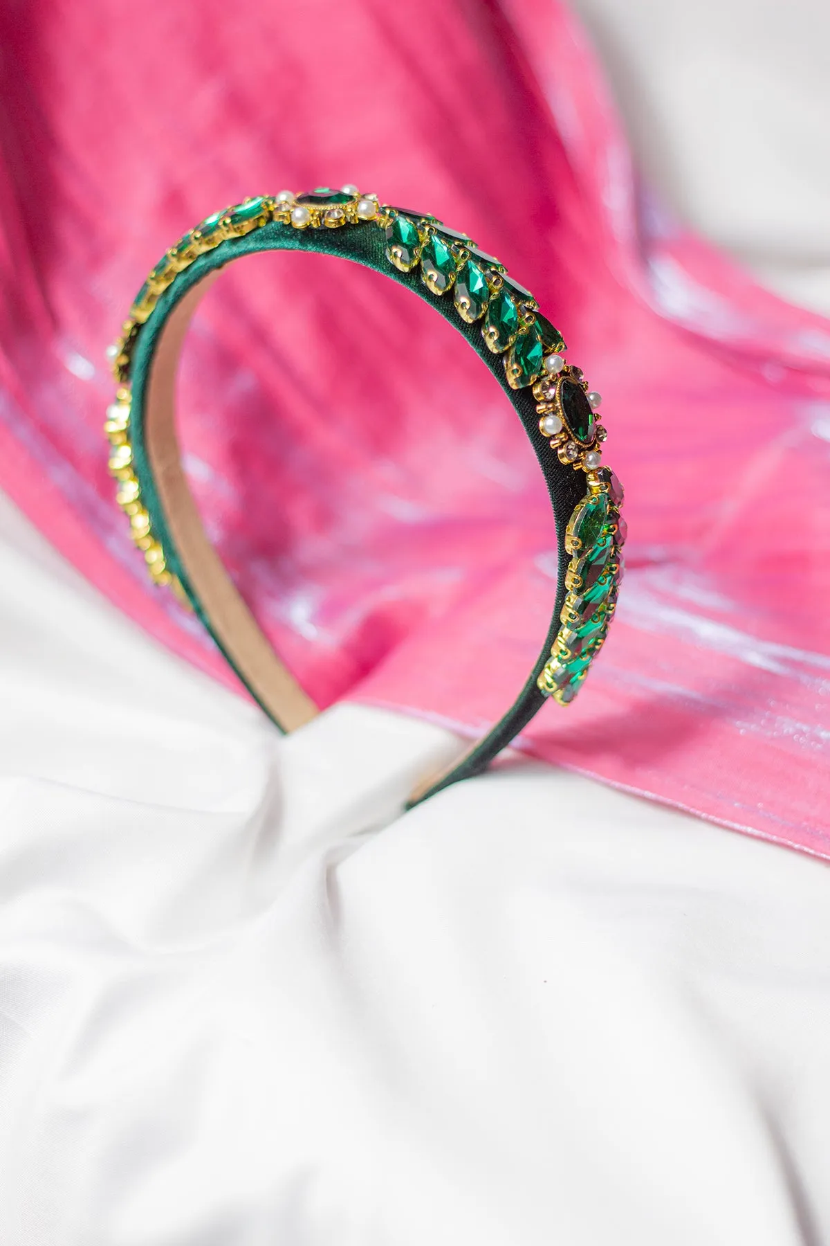Leaf Diamante Gem Headband