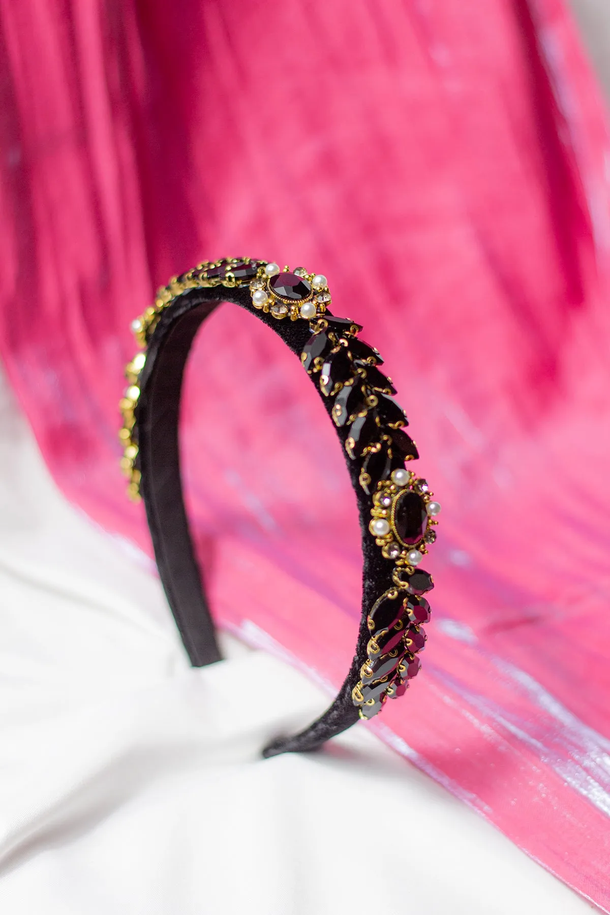 Leaf Diamante Gem Headband