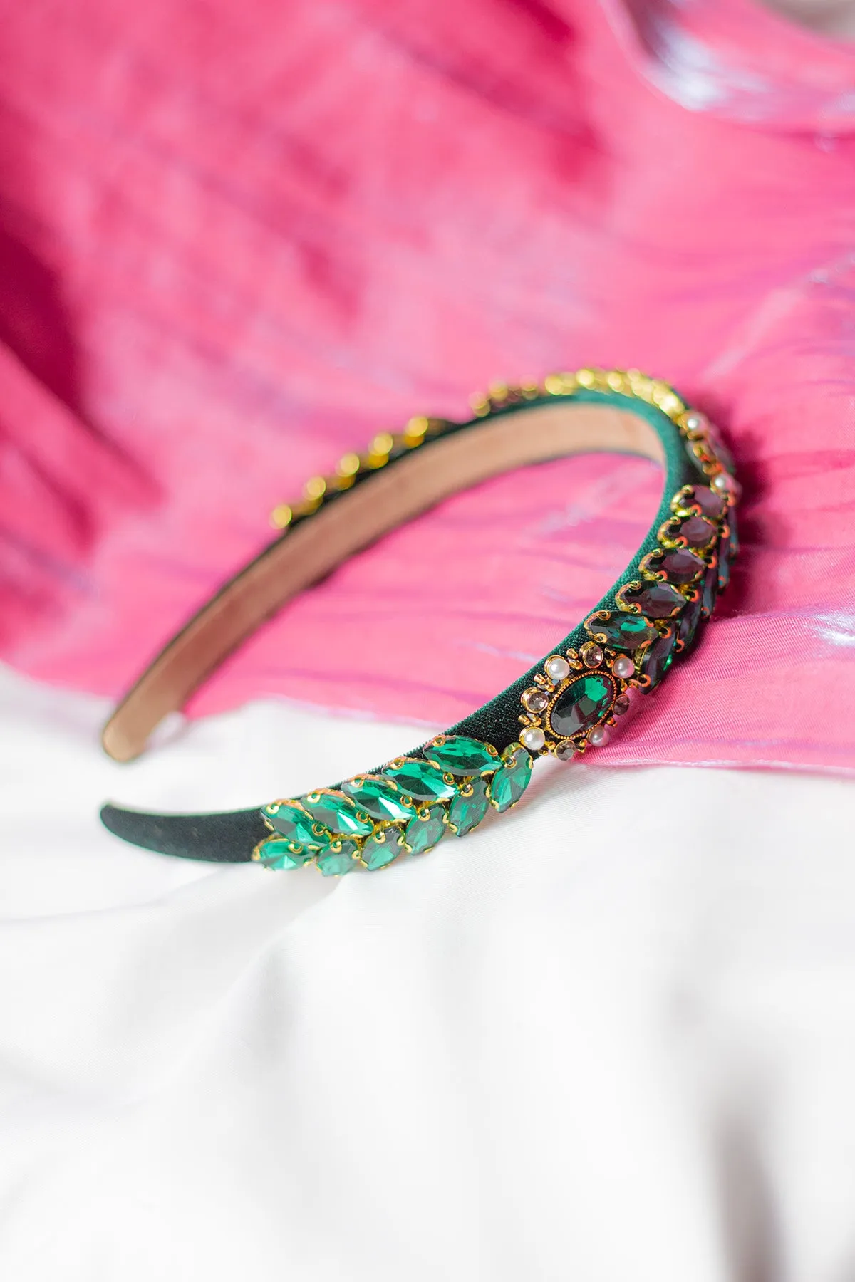 Leaf Diamante Gem Headband