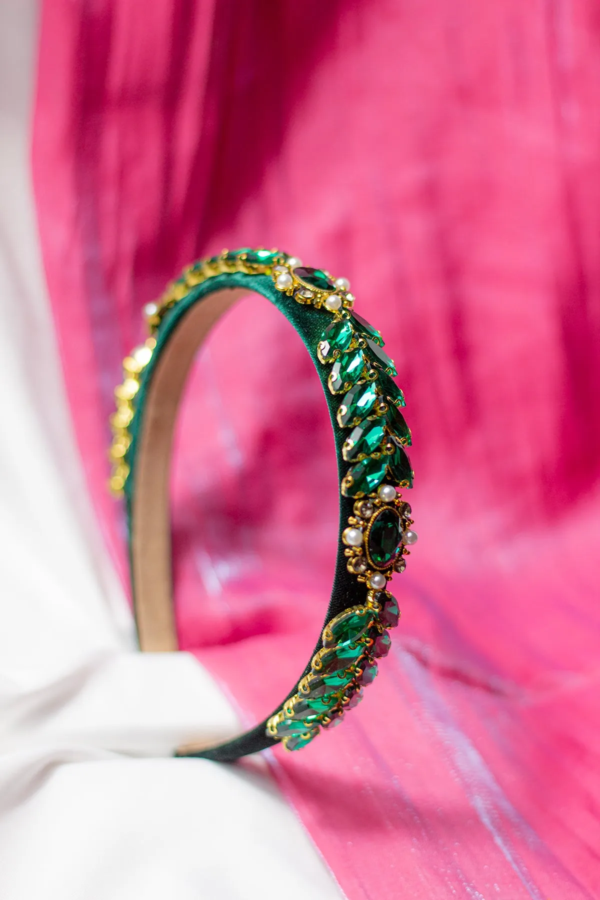 Leaf Diamante Gem Headband