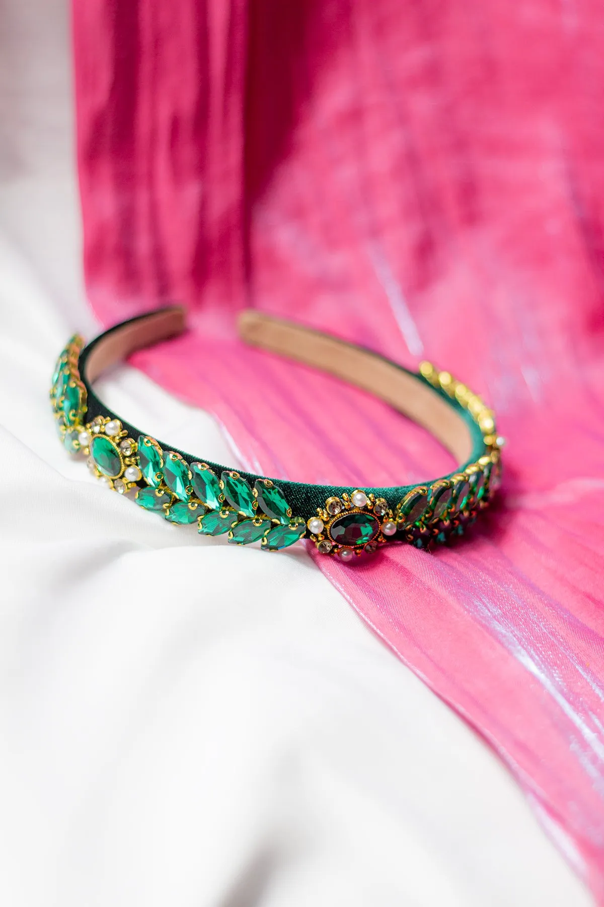 Leaf Diamante Gem Headband