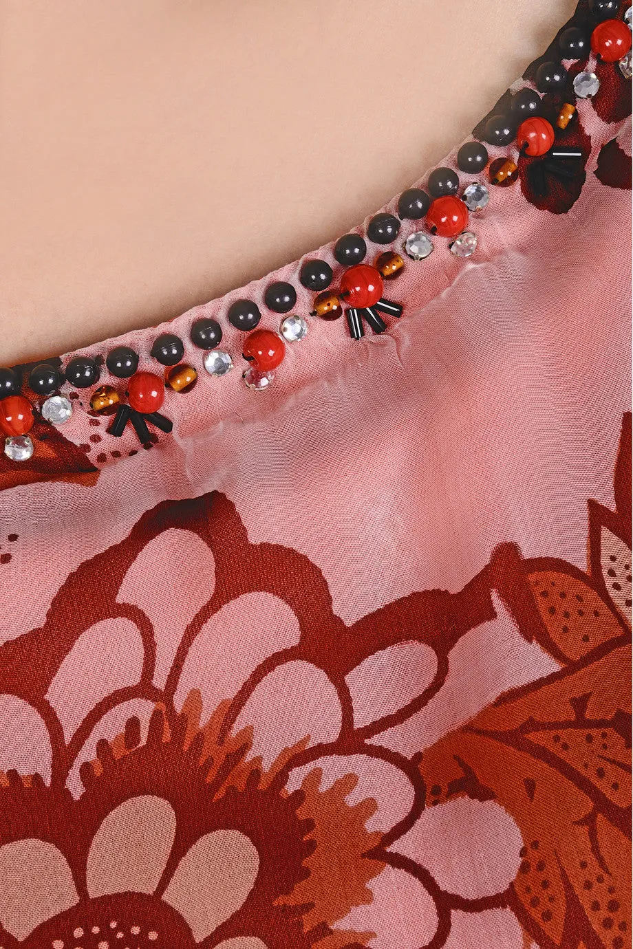 LESLEY Coral Printed Dress