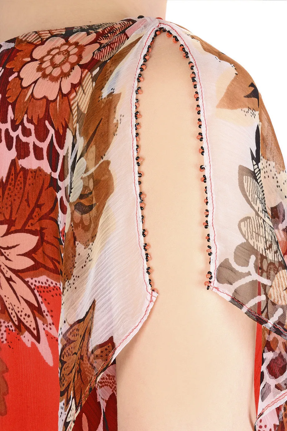 LESLEY Coral Printed Dress