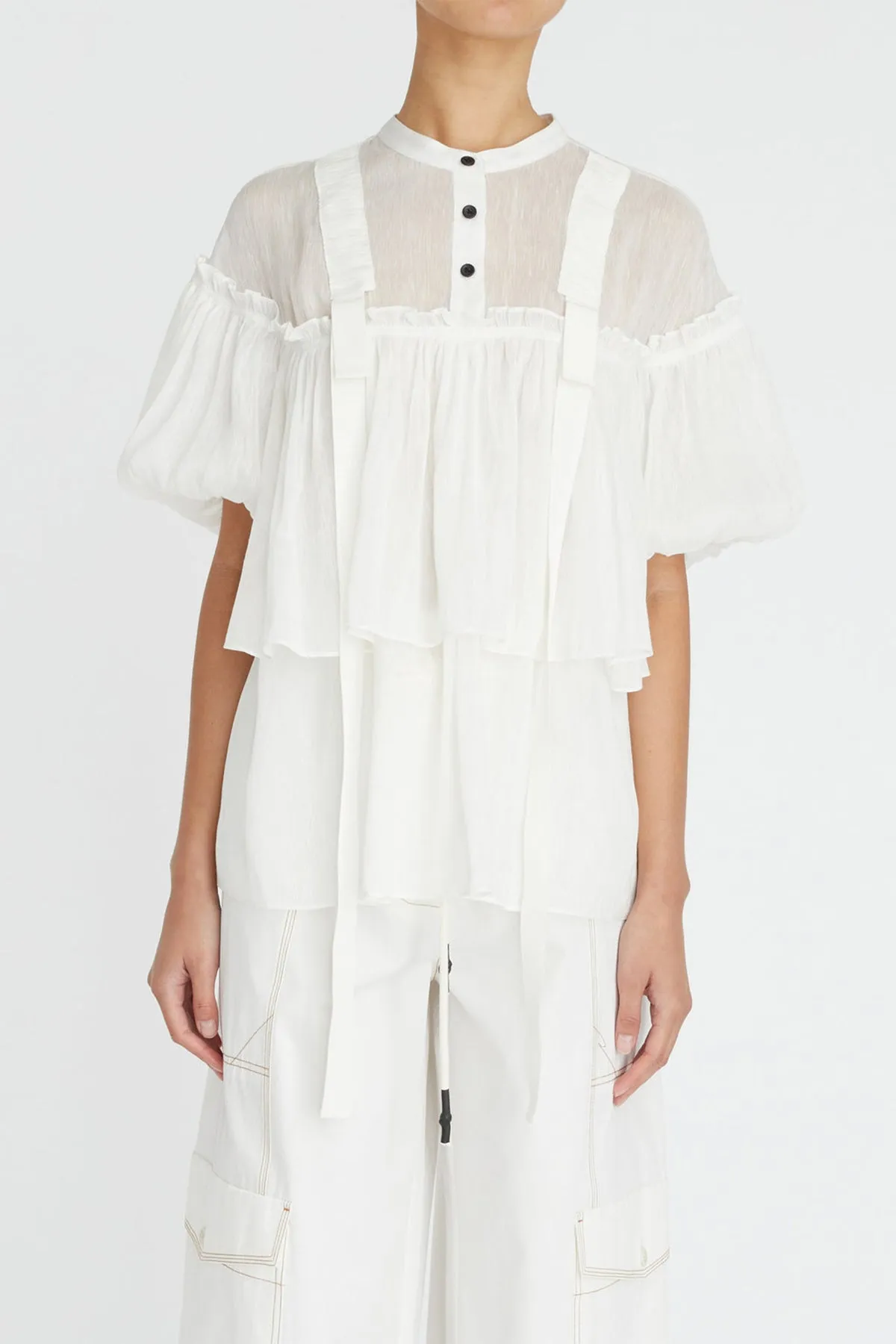Lillian Blouse in White