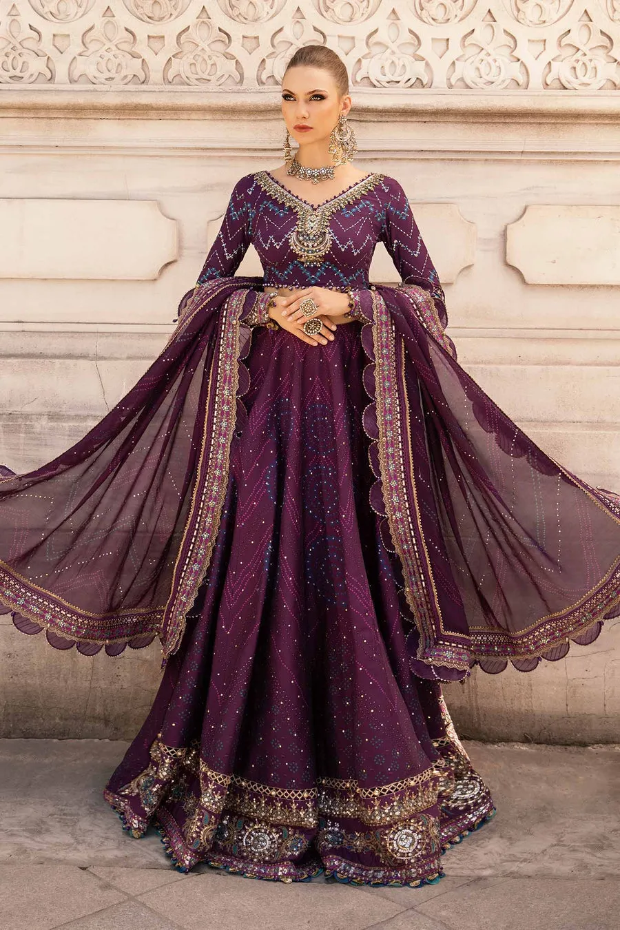 MARIA B | COTTON SATIN COLLECTION 2024 | CST-802