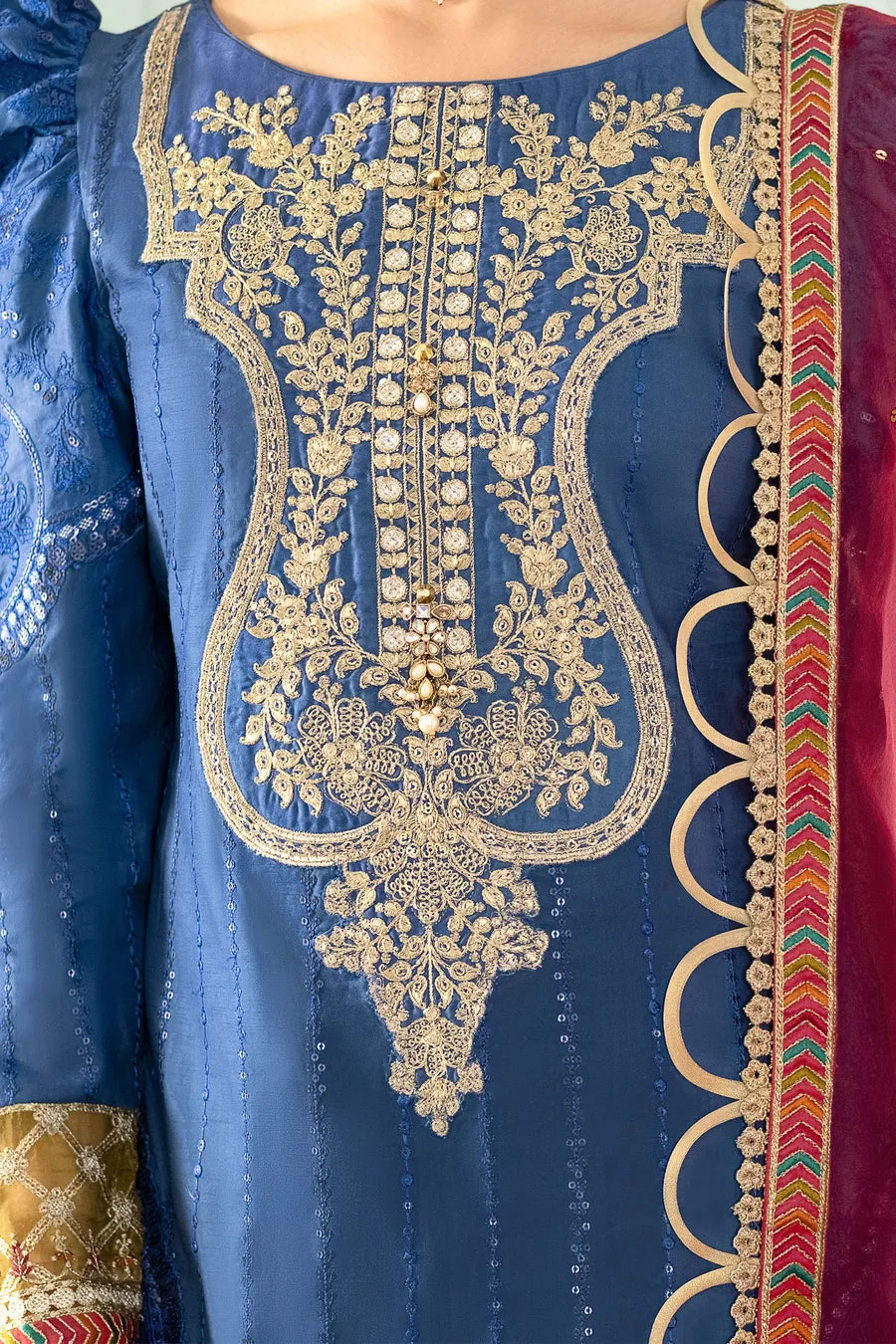 MARIA B | SATEEN COLLECTION 2023 | Cobalt blue CST-608
