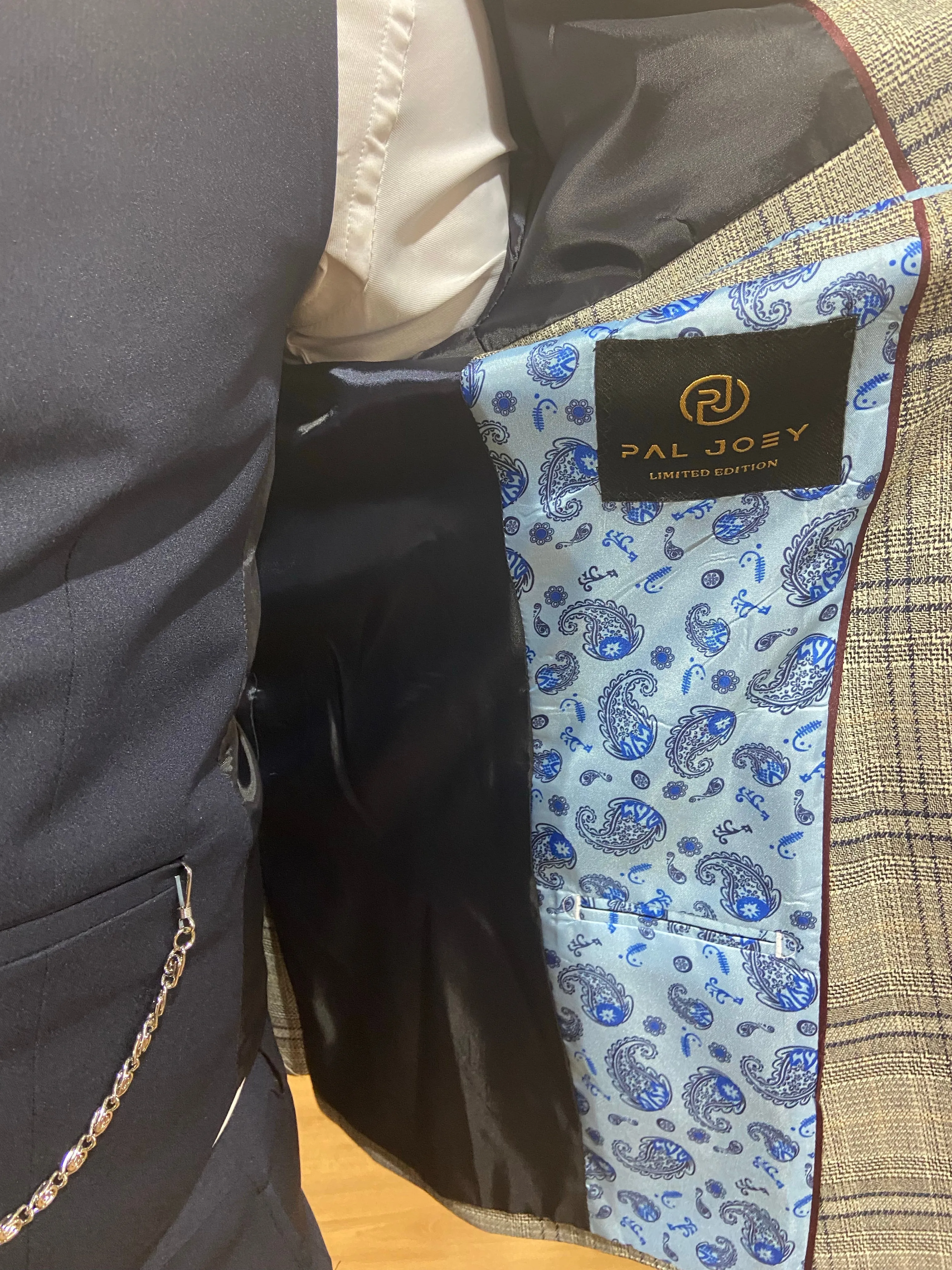 Mendez - Grey/Navy 3 Piece Suit