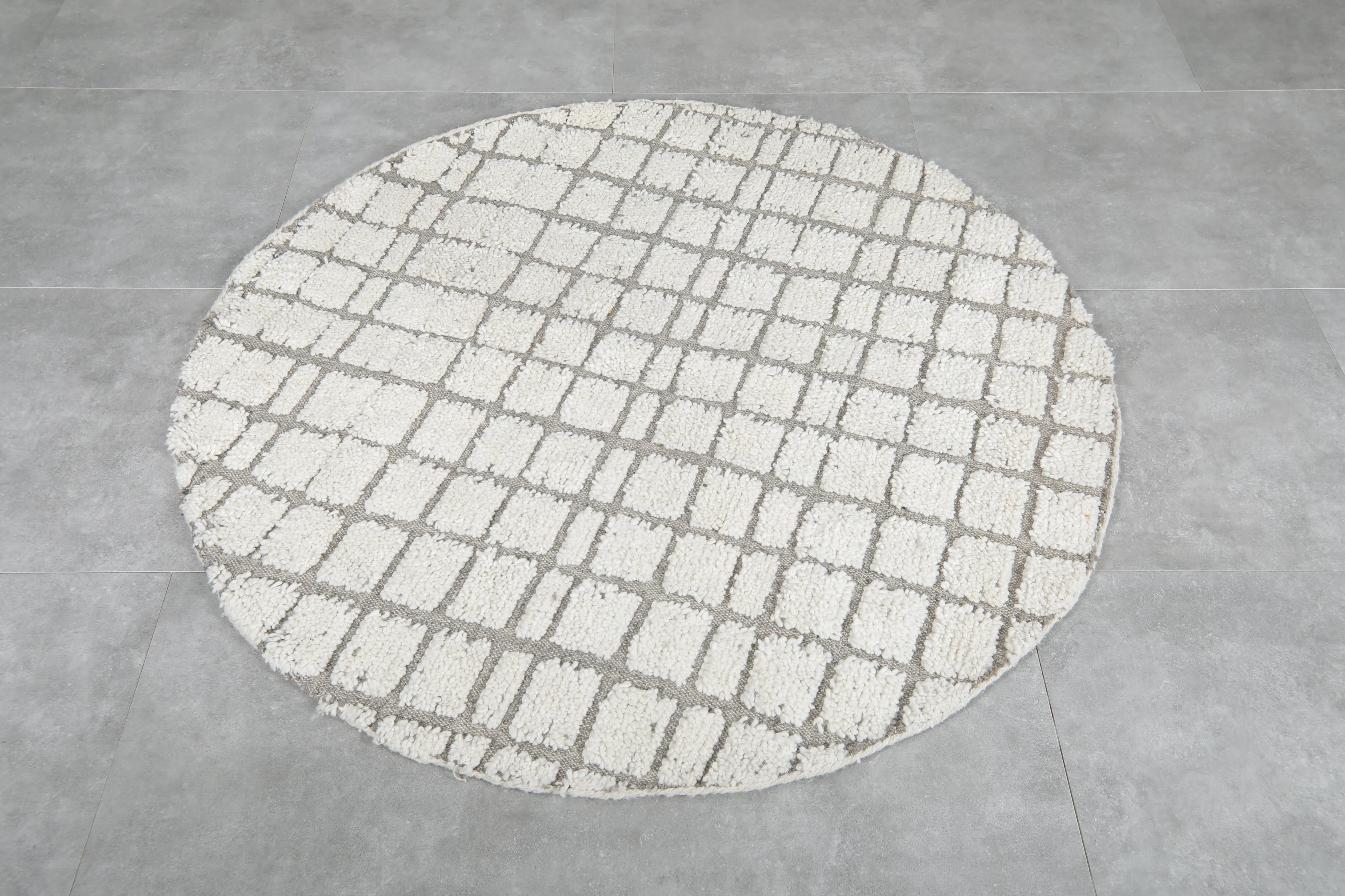 Moroccan round rug - custom size rug