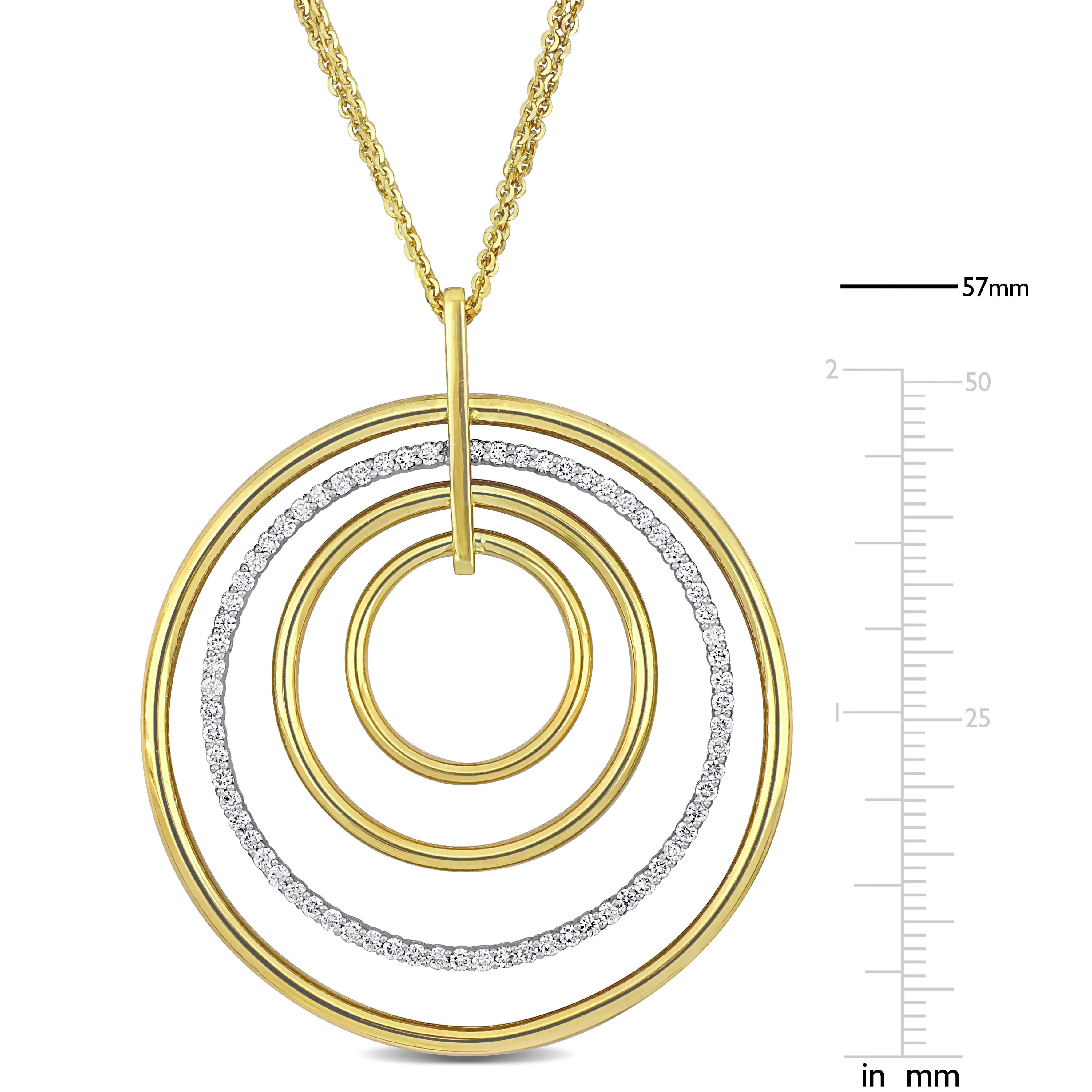 Multi Circle Diamond Pendant