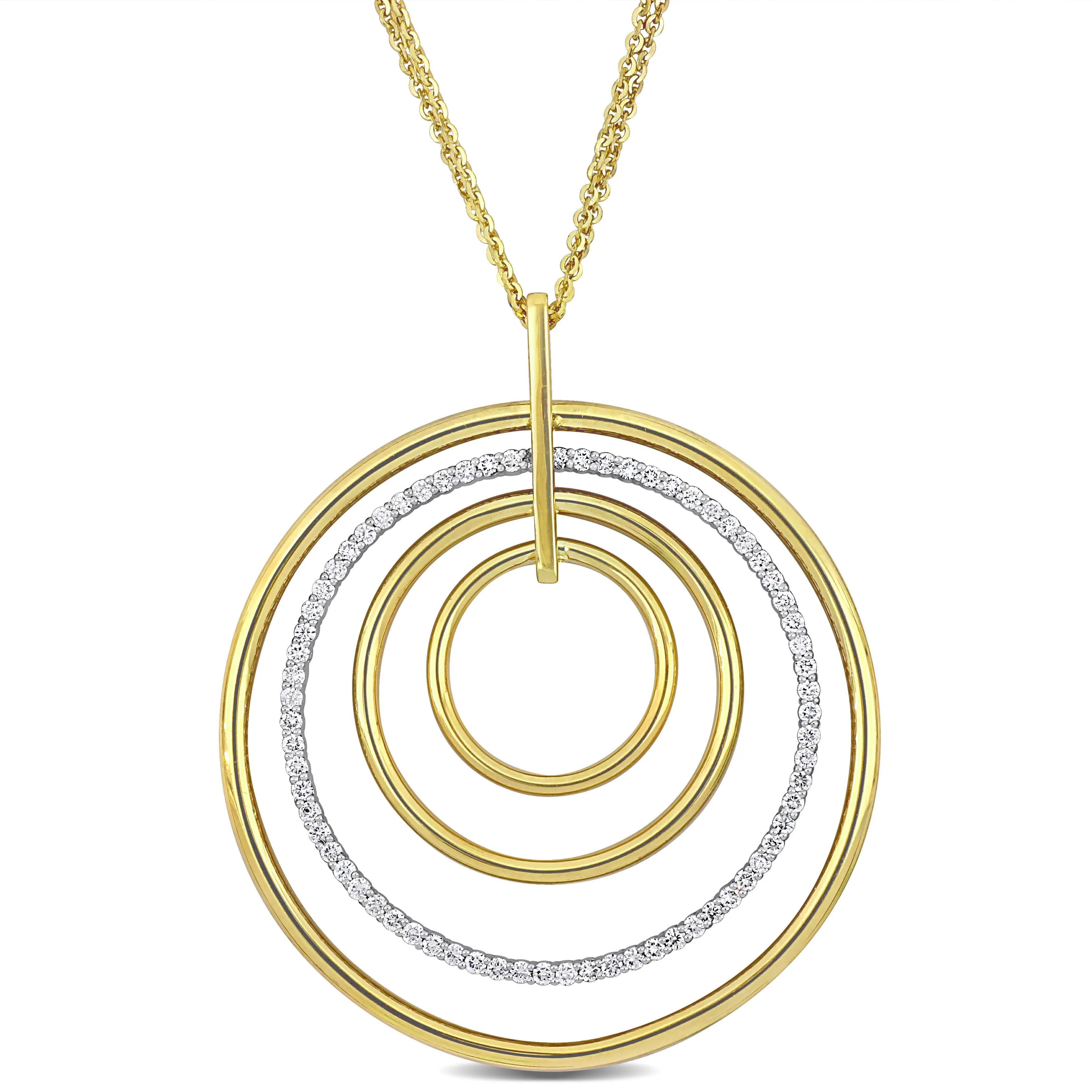 Multi Circle Diamond Pendant