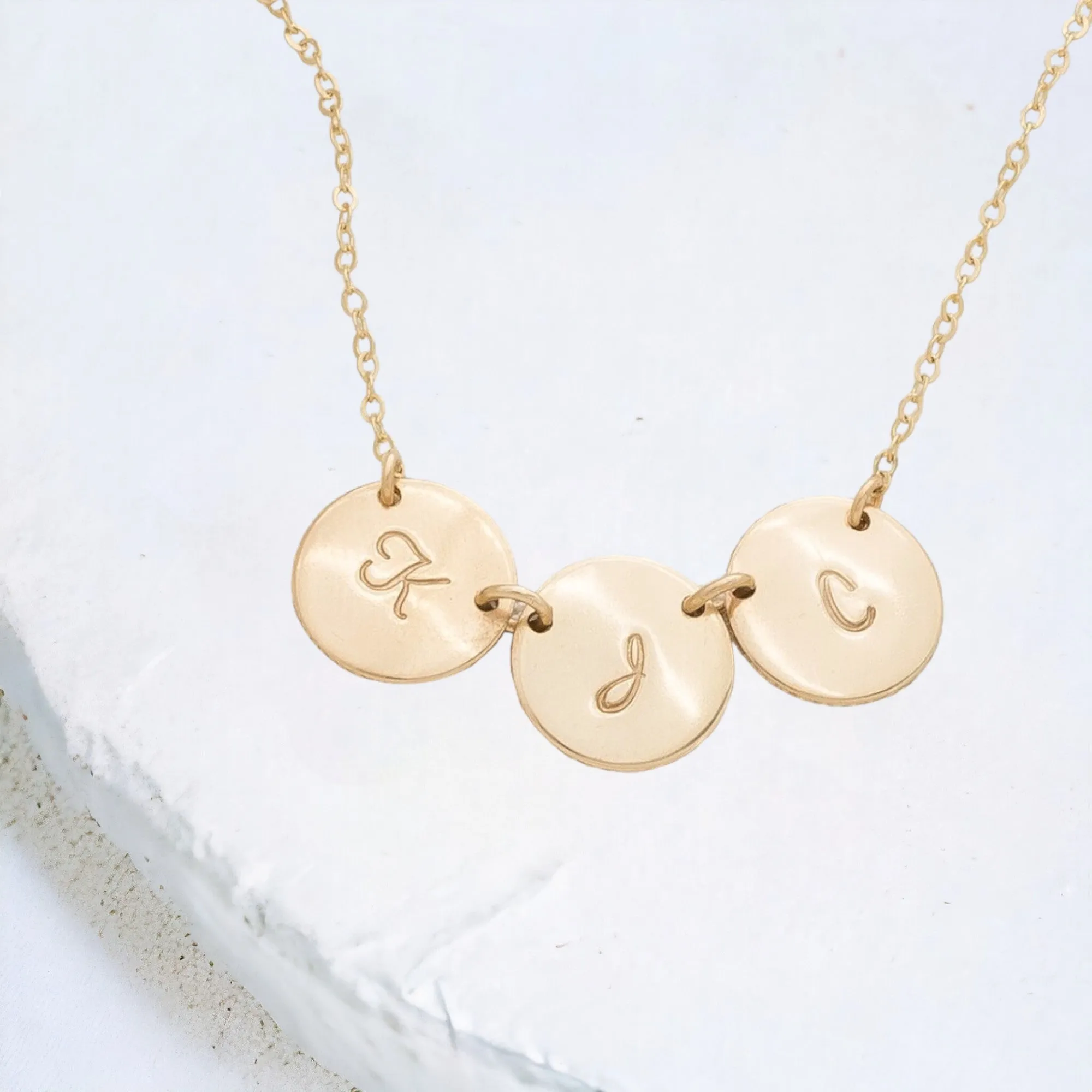 Multiple Charms Monogram Necklace