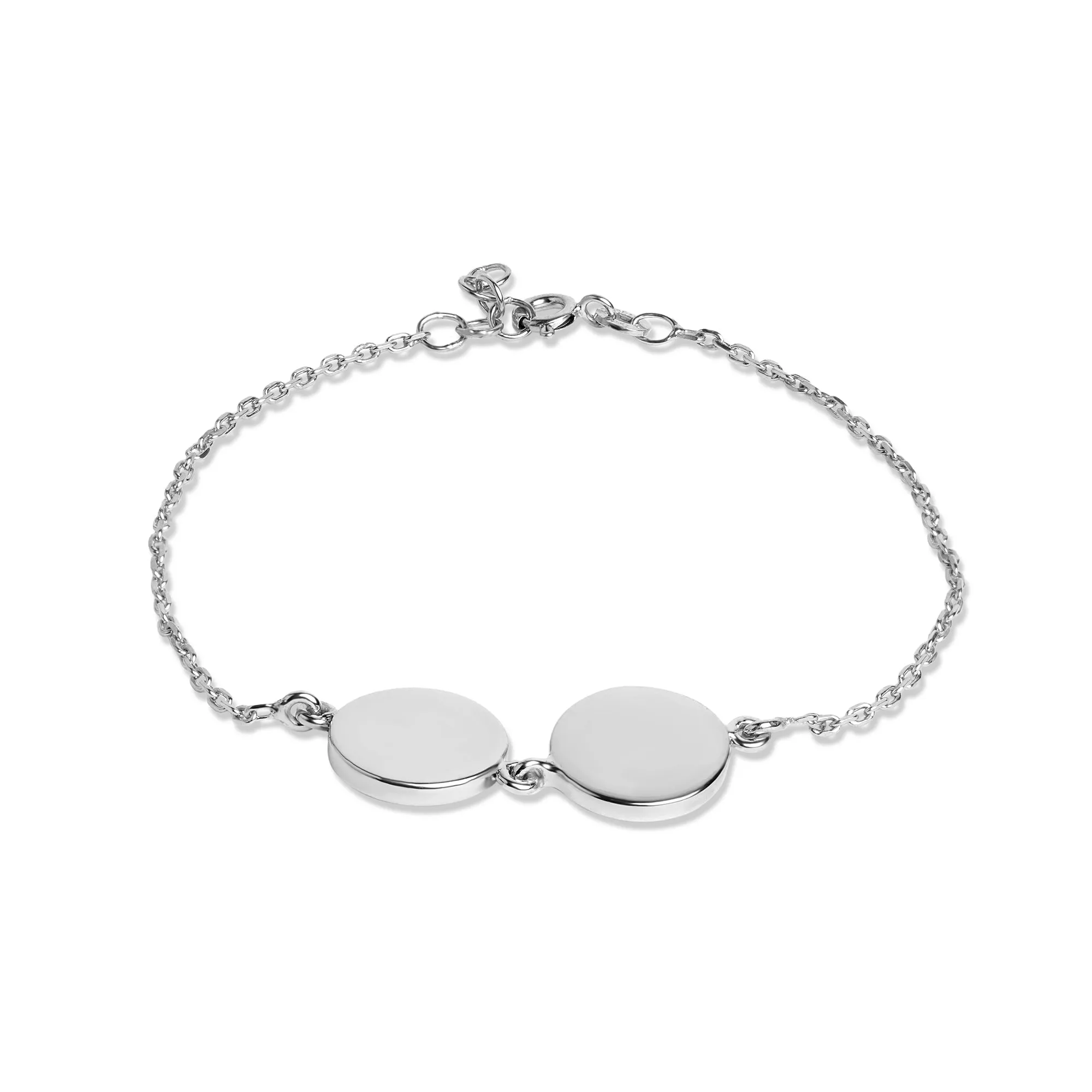 Mysha Personalized Eternal Dual Initial Circle Bracelet