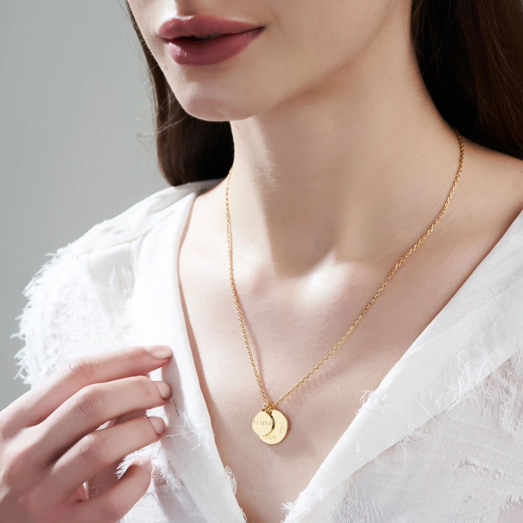 Mysha Personalized Eternal Name Circle Pendant