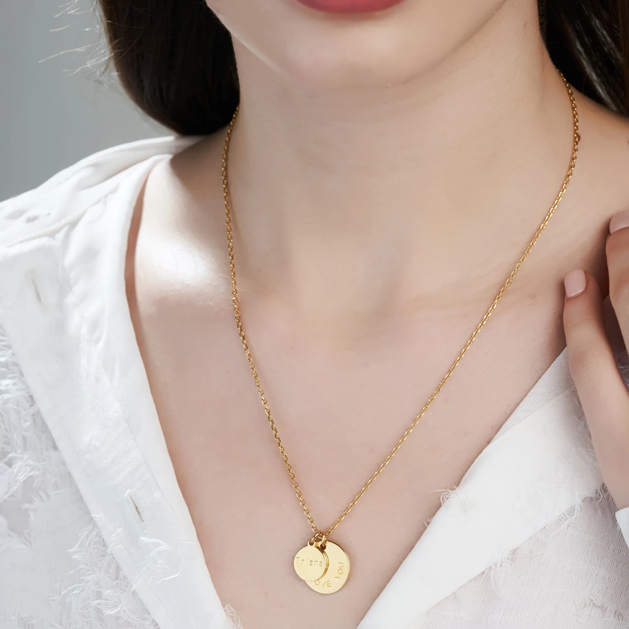 Mysha Personalized Eternal Name Circle Pendant