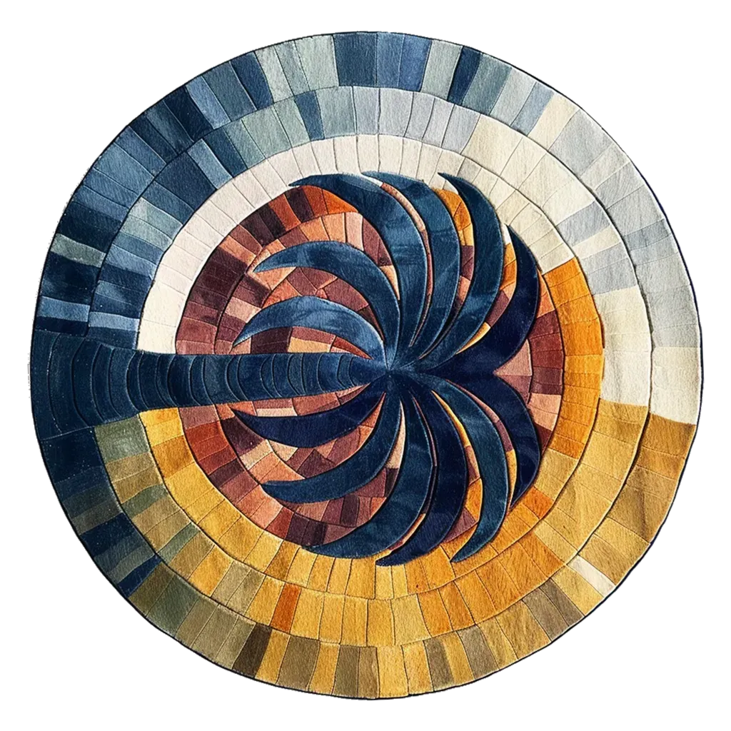 Mystic Gradient Hand Tufted Round Rug