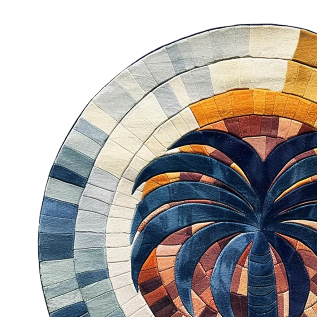 Mystic Gradient Hand Tufted Round Rug