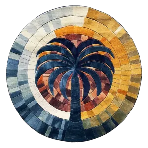 Mystic Gradient Hand Tufted Round Rug