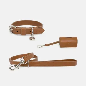 Neula Confidence Vegan Leather Dog Collar Walk Set
