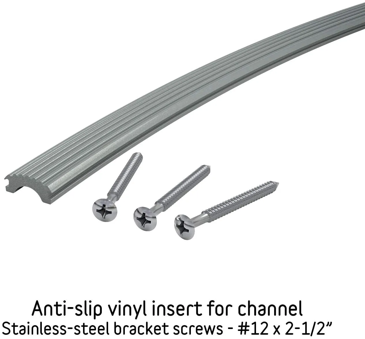 New in box! Promenaid Anodized Handrail Aluminum Stairs Kit Stainless Steel Look, Champagne Silver, 3 Ft and 1.6"diameter! Use indoors or out!
