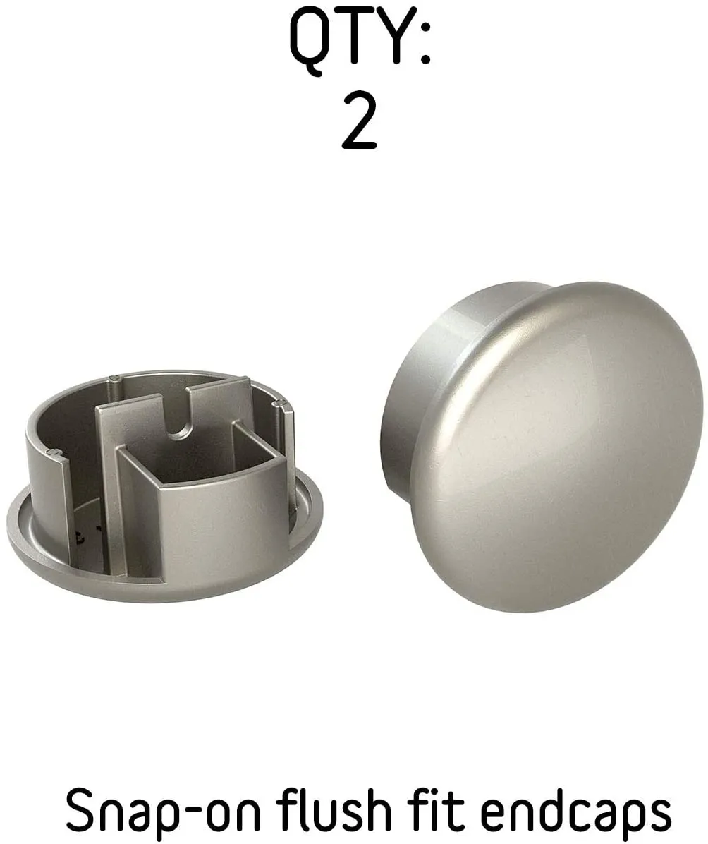 New in box! Promenaid Anodized Handrail Aluminum Stairs Kit Stainless Steel Look, Champagne Silver, 3 Ft and 1.6"diameter! Use indoors or out!