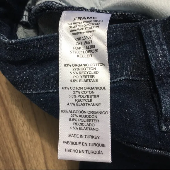 NWT Frame Denim Le One Skinny Jean Mid-rise in Keller