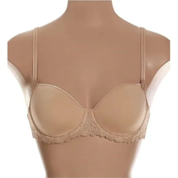 NWT Simone Perele 32E Delice 3D Spacer Bra Beige 120951