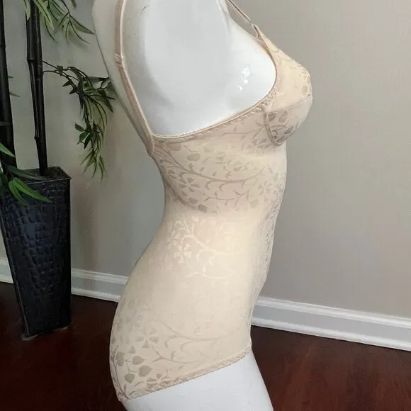 NWT Vintage Body Shapewear by Subtract Slim Bodysuit 34B Beige