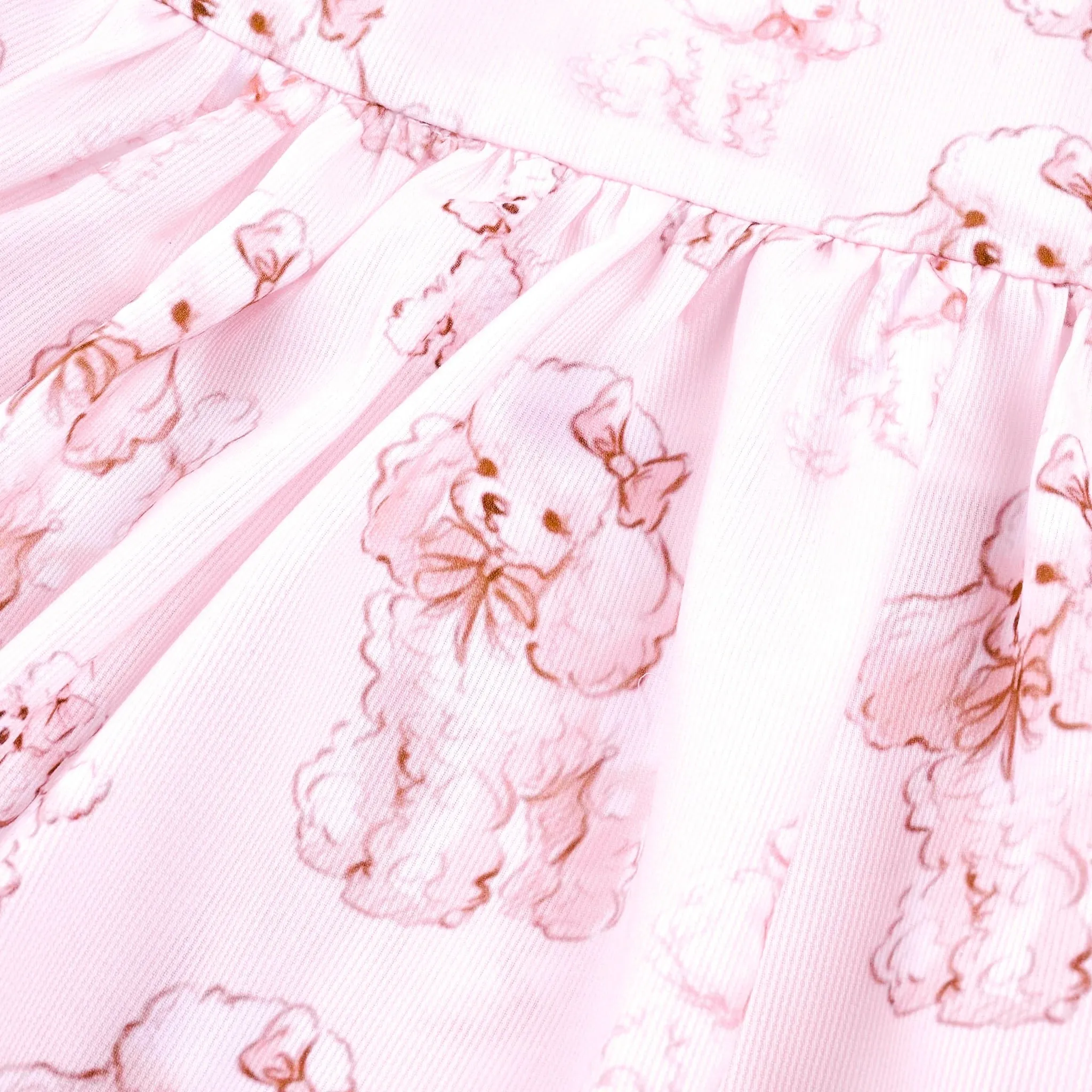 Ocean Baby Girls Smocked Pink Poodle Pyjamas (3M-8Yrs) Pjs